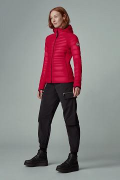 Chamarras Canada Goose Mujer Mexico - Hybridge Lite Chaqueta De Plumas Rojos IG3674015